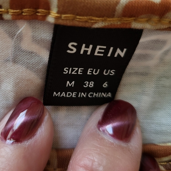 SHEIN NIB Gold and Orange Celestial Tank Top MED - Picture 2 of 9